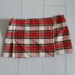 Burberry micro mini tartan skirt sz 6ーaltered from sz14 US new without tag